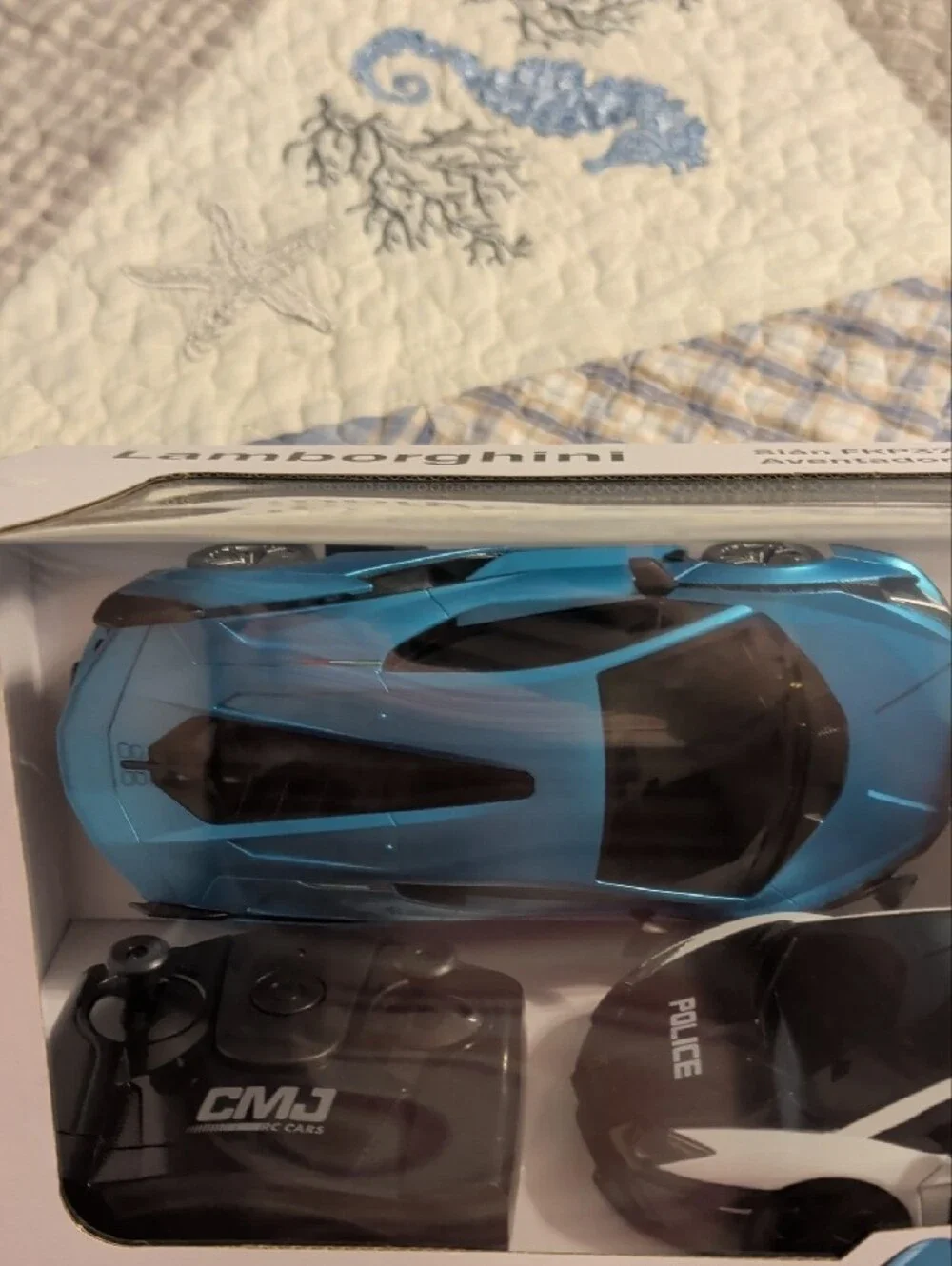 Lamborghini Metallic Teal and Black RC Twin Pack